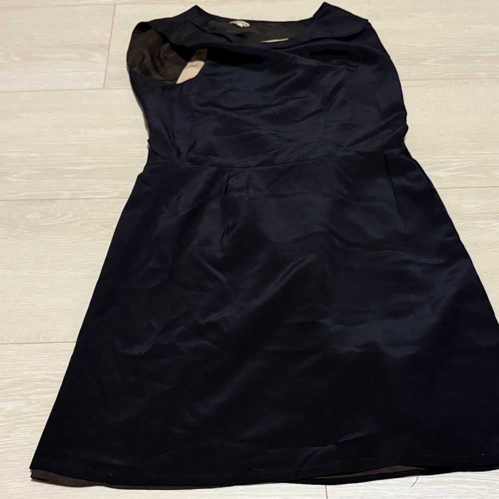 Wayne Vintage Slit Back Sheath Black Dress - Picture 3 of 7